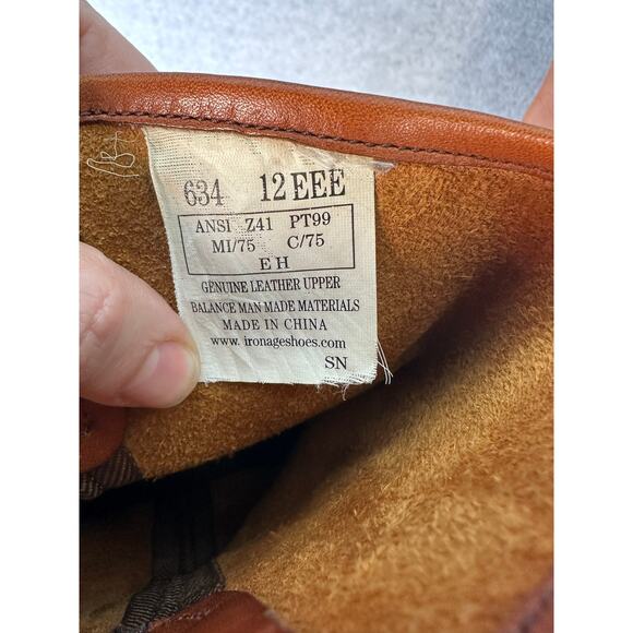 Iron Age Men’s sz 12EEE (extra wide) Leather Campus Pull On Work Boot Steel Toe - Picture 5 of 11